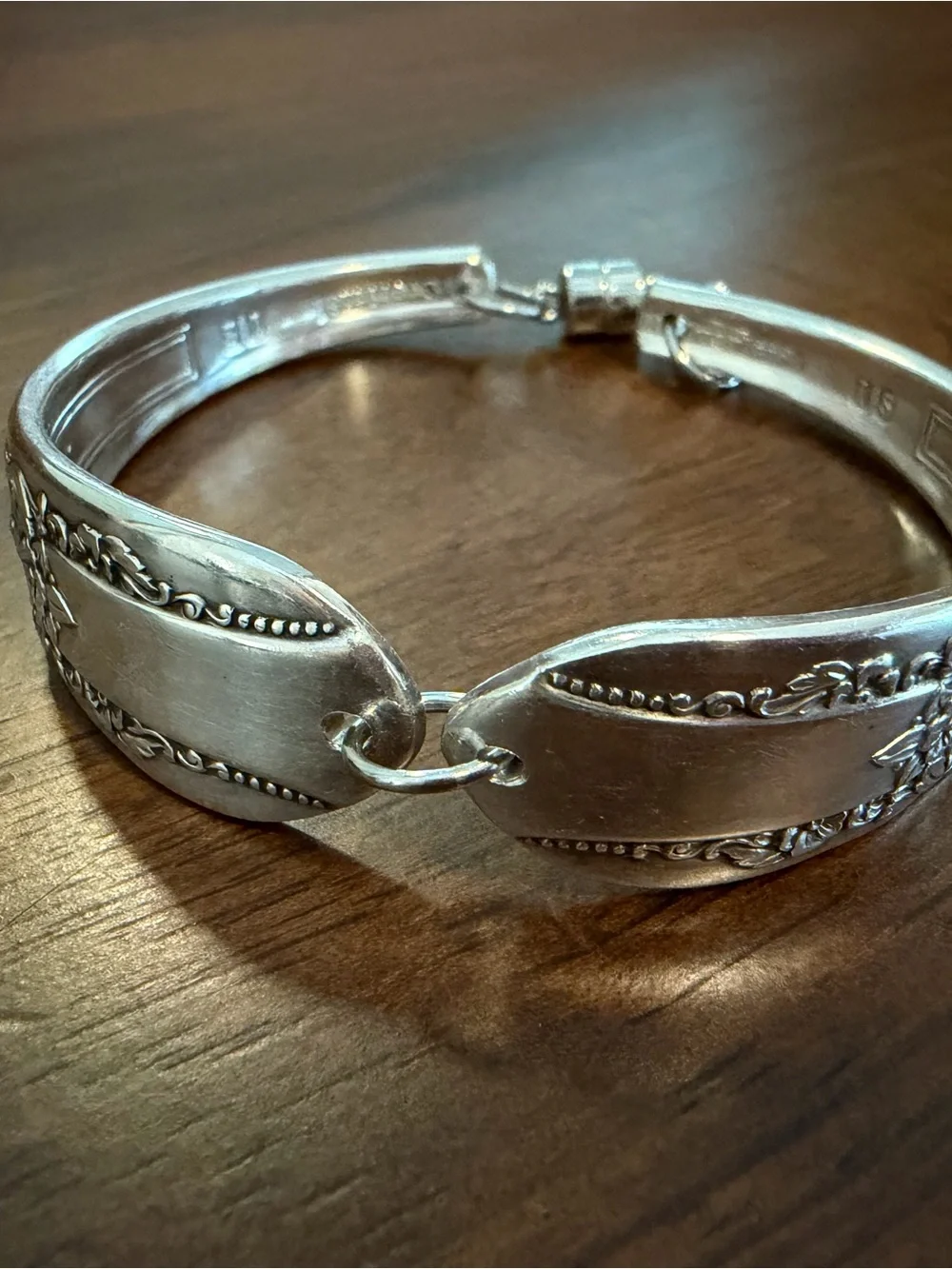 Silverware Bracelet with Magnetic Clasp
